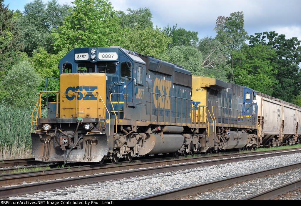 Tied down grain train